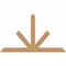 Ekena Millwork Saratoga Timber Gable Bracket, Western Red Cedar, 84"W x 49"H x 3 1/2"D x 5 1/2"F, 14/12 Pitch GBW084X49X0406SAR00SWR - alternate 1